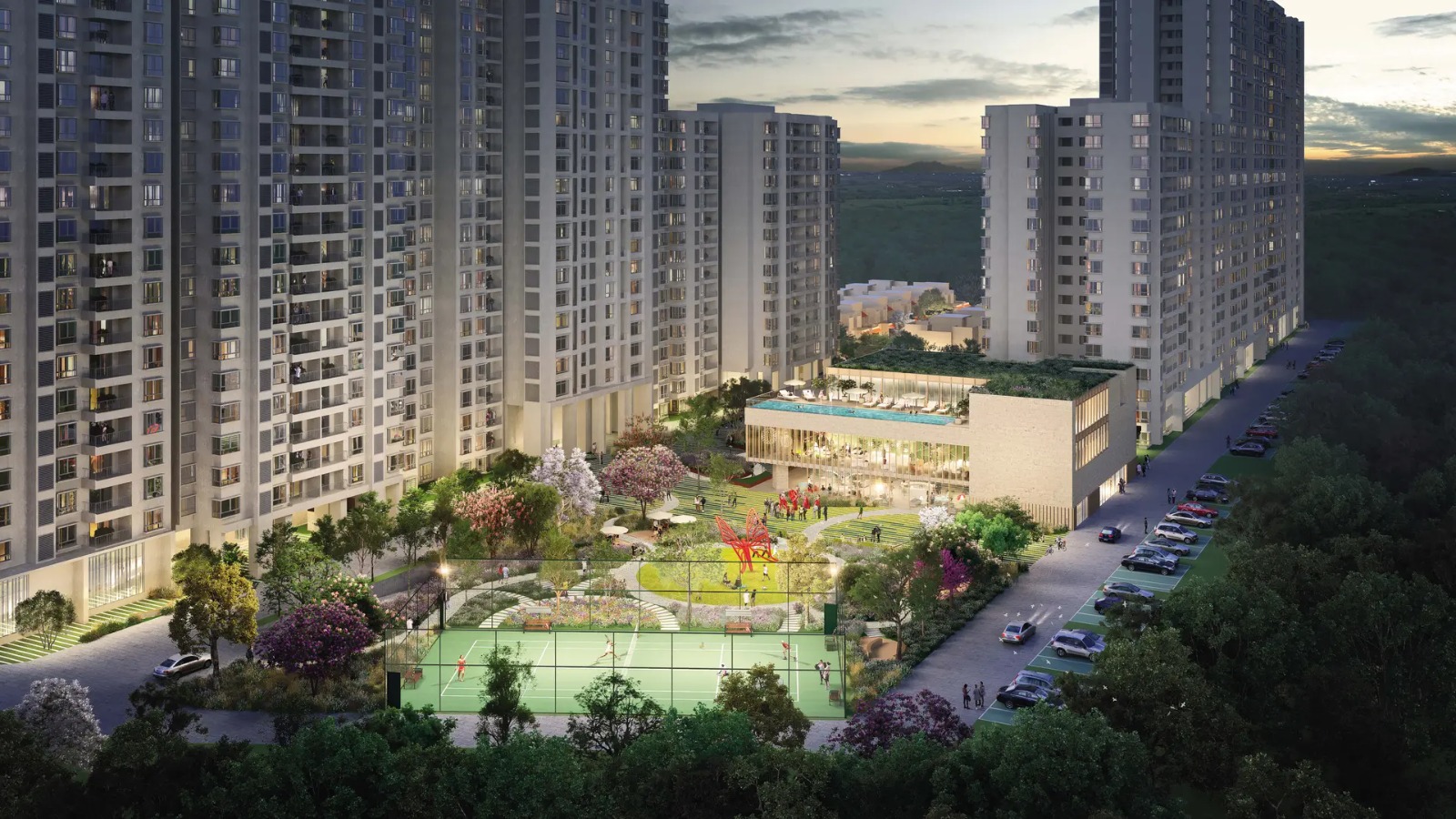 Nikoo Homes 8 Luxury Apartments Exterior View Thanisandra Bangalore